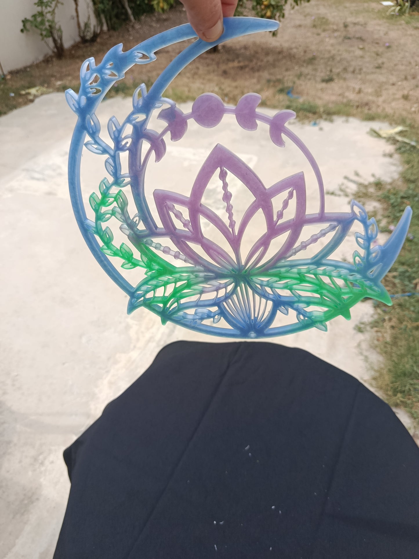Lune avec lotus