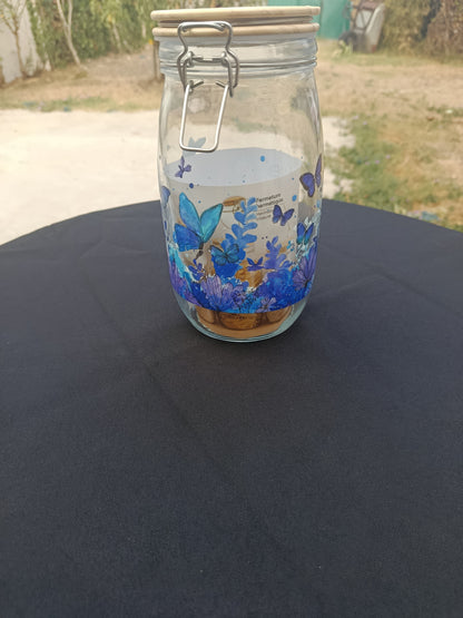 Bocaux en verre avec fermeture en feraille